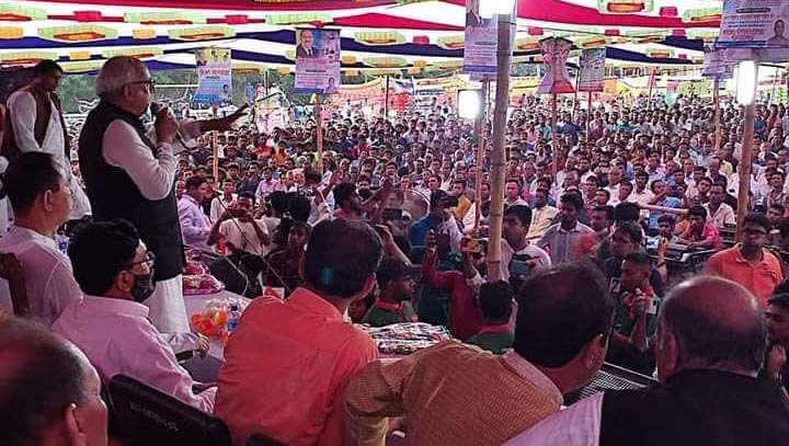 হাওড় পাড়ের মানুষের ভালবাসায় সিক্ত এমপি মজিদ খান ॥ গণ সংবর্ধনাস্থল জনসমুদ্যে পরিণত