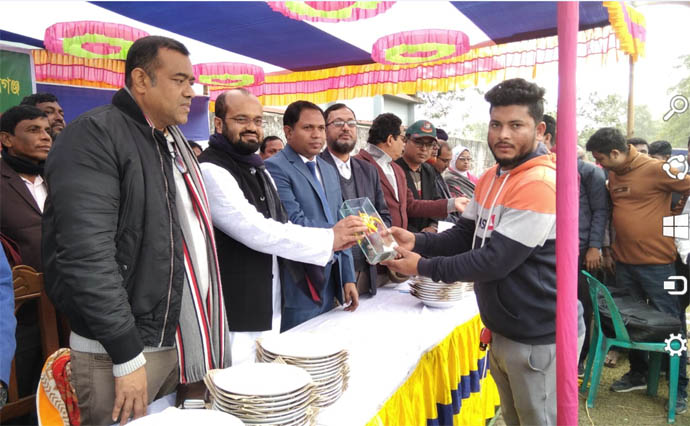 বানিয়াচংয়ে শীতকালীন জাতীয় ক্রীড়া প্রতিযোগিতার পুরস্কার বিতরণ